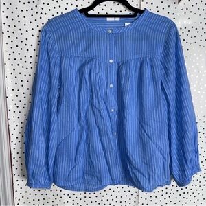 GAP Blue Striped Women's Top